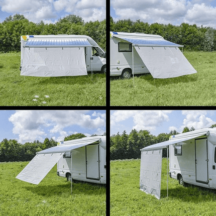 VCTparts Lichtgrijze Luifel Zonwering 280x200cm - UV - bescherming en Windscherm voor Kamperen en Camper VCTparts 4
