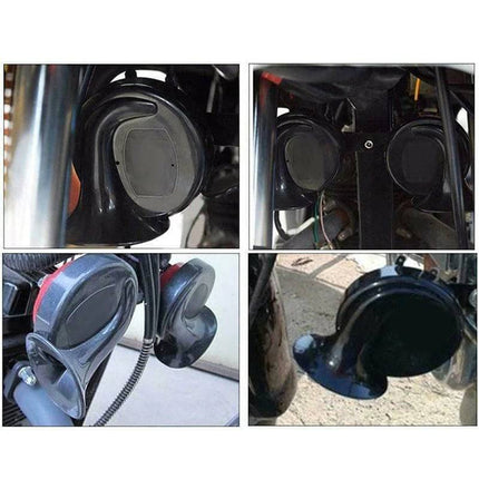 Luchthoorn Toeter - Super luide Claxon 24V Zwart - VCTparts.nl