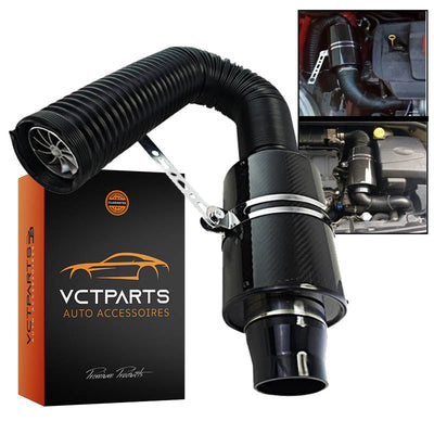 Luchtinlaat met Fan – Universele Racing Carbon Fiber Koude Luchtinlaatkit - Cold Air Intake