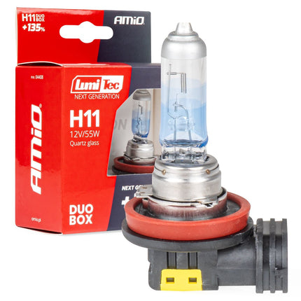 LumiTec Next Gen Halogeenlampen H11 12V 55W +135% Lichtopbrengst – DUO Set Auto Koplampverlichting ECE Goedgekeurd - VCTparts.nl
