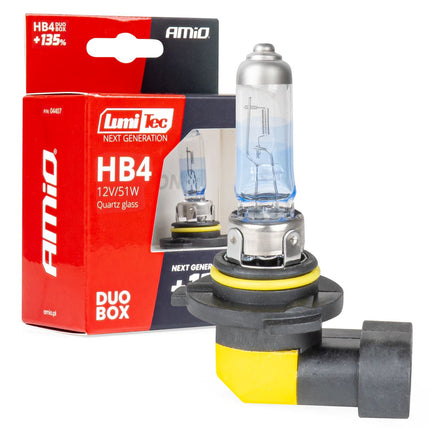 LumiTec Next Gen Halogeenlampen HB4 (9006) 12V 51W +135% Lichtopbrengst – DUO Set Auto Koplampverlichting ECE Goedgekeurd - VCTparts.nl