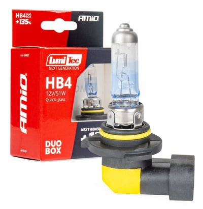 LumiTec Next Gen Halogeenlampen HB4 (9006) 12V 51W +135% Lichtopbrengst – DUO Set Auto Koplampverlichting ECE Goedgekeurd