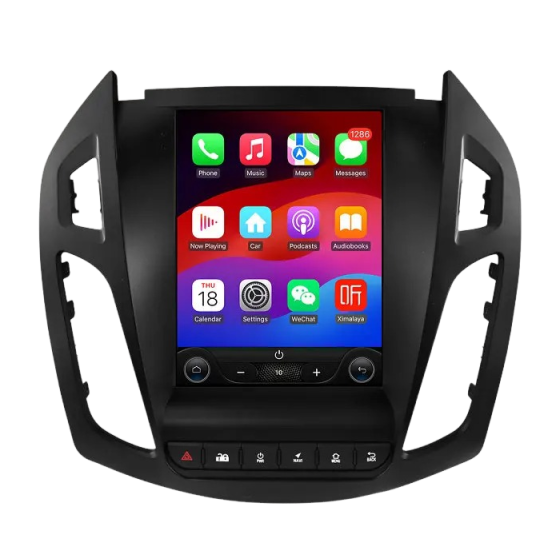 CarPlay en Android Auto Autoradio voor Ford Transit Connect / Tourneo Connect 2013–2018 – 9,7 inch Touchscreen, GPS, Bluetooth, WiFi, RDS, DSP – Inbouwen / Inbouwservice / Installatie