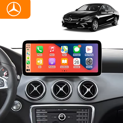 CarPlay en Android Auto Radio 9 Inch voor Mercedes Benz A Klasse W176, GLA X156, CLA C117 en X117, G Klasse W463 (2013–2018) – GPS Navigatie Touchscreen – Inbouwen / Inbouwservice / Installatie