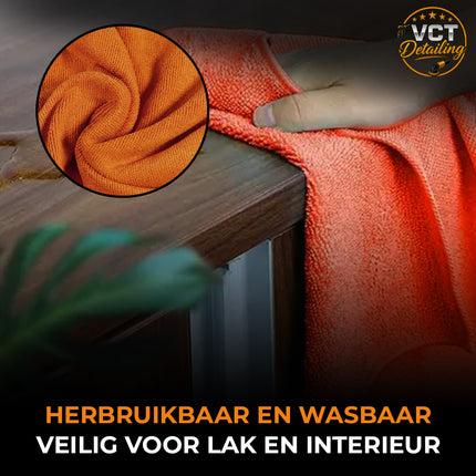 Detailing Combideal Auto Reinigings Absorberende Microvezel Pakket 6-delig voor Streeploos Glansresultaat - VCTparts.nl