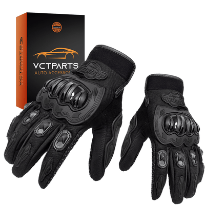 Motorhandschoenen Zwart – Bescherming en Touchscreen Compatibel Maat L (set)