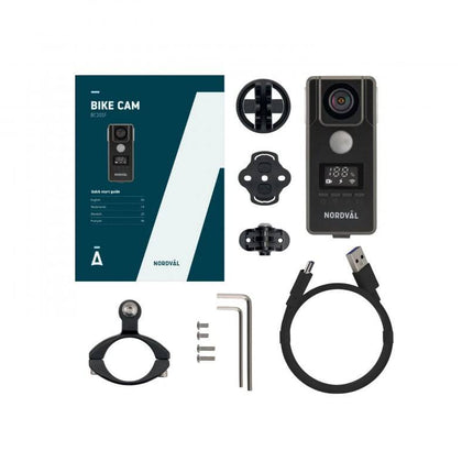 Nordval Nordväl BC101F Fiets Dashcam 1080p Full HD GPS Wi-Fi Video Recorder Zwart - VCTparts.nl