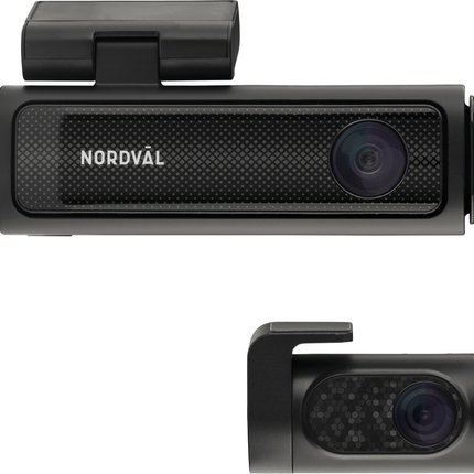 Nordval Nordväl DC202 2CH Dashcam 4K GPS Wi-Fi 128GB Video Recorder Zwart - VCTparts.nl