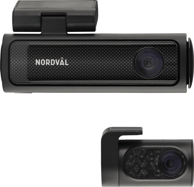 Nordval Nordväl DC202 2CH Dashcam 4K GPS Wi - Fi 64GB Video Recorder Zwart - VCTparts.nl