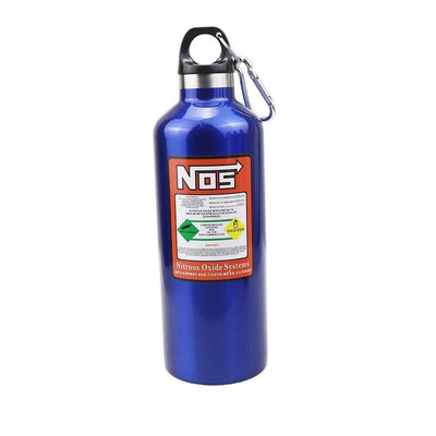 NOS Nitro Stikstof Drink Fles Aluminium Blauw 500 ml - Drinkfles voor onderweg
