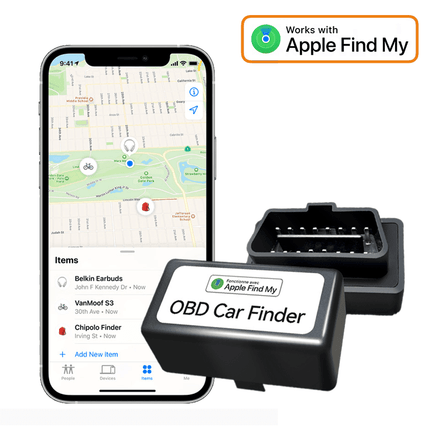 VCTparts OBD GPS Auto Locatie Tracker met Live Tracer Maps en Anti - Diefstal Functie - Werkt met Zoek Mijn App - IOS/iPhone zwart NORGOS 3