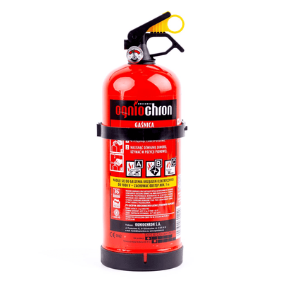Ogniochron Poeder extincteur Brandblusser GP-1 ABC Fires avec montant mural 3kg rouge