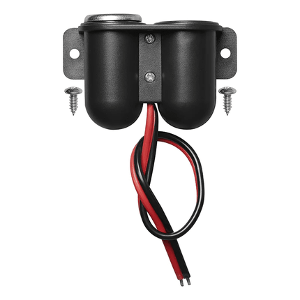 Opbouw Sigarettenaanstekerdoos Stekkerdoos Autoplug met 2x USB 12V 24V Universeel - VCTparts.nl