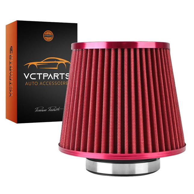 Open Luchtfilter Rood Sport Filter met Cold Air Intake – Sportfilter en Powerfilter voor Meer Vermogen - VCTparts.nl