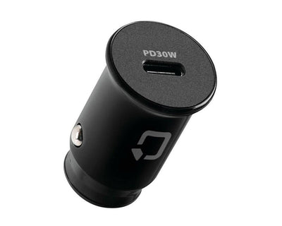Optiline Plug plus légère USB-C 30W Chargeur de voiture à compact 12/24 V pour le noir de charge rapide