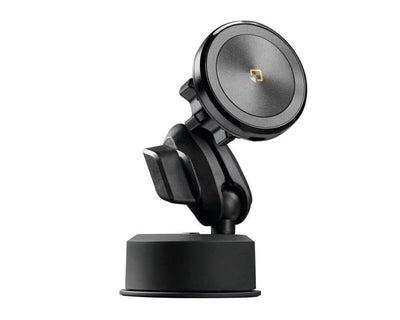 Optiline Magnetische Telefoonhouder met 15W Draadloos Laden en Zelfklevende Zuignap – MagSafe Compatibel – Zwart