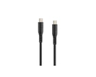 Optiline Optiline Siliconen Laad - en Synchronisatiekabel USB - C naar USB - C 150cm – Verstevigde Hals – Zwart Optimount 2