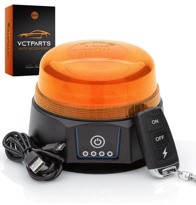 Amio Orange LED Battery Filhing Light Emergency Lighling avec télécommande et aimant 36d 12/24V rechargeable