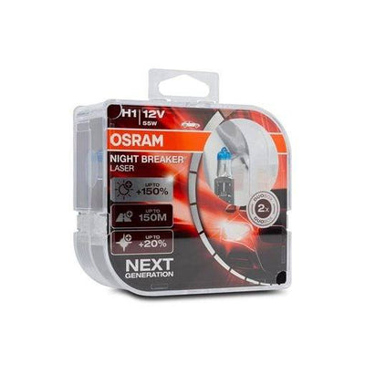 Osram H1 Night Breaker Laser 150% 3500K Halogeen 55W (set)