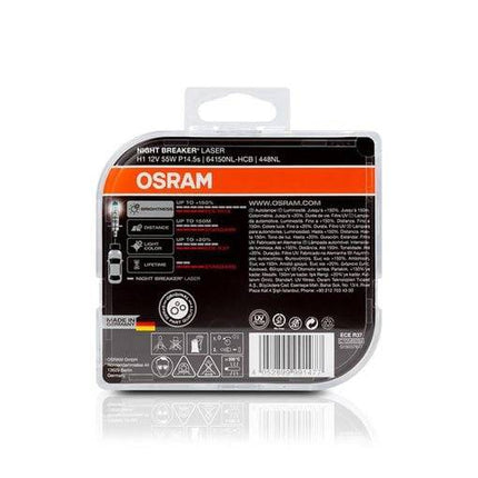 Osram Osram H1 Night Breaker Laser 150% 3500K Halogeen 55W (set) Einparts 5