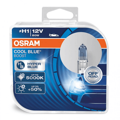 Lampe halogène Osram H1 12V 80W - Ice Blue Intens - Look Xenon - Set 2 pièces