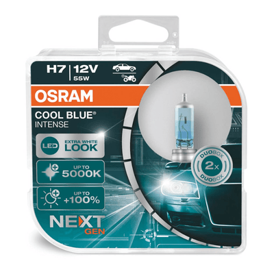 Osram Halogeenlamp H7 12V 55W - Wit/IJsblauw 5500K Intens - Cool Blue Next Gen - Set 2 stuks