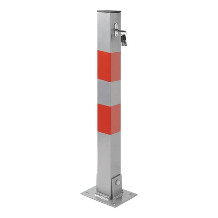 VCTparts Parkeerpaal met slot [Parkeerplaatsbeveiliging - Neerklapbare antiparkeerpaal] NORGOS 4