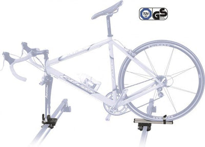 Peruzzo Pordoi Professional Fietsendrager Aluminium voor Dakdrager Geschikt voor E-Bikes met Voor- en Achterwielbevestiging