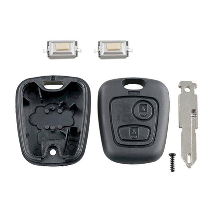 VCTparts Peugeot Afstandsbediening Behuizing [106 - 107 - 206 - 207 - 306 - 307 - 406 - 407] (excl. chip) NORGOS 5