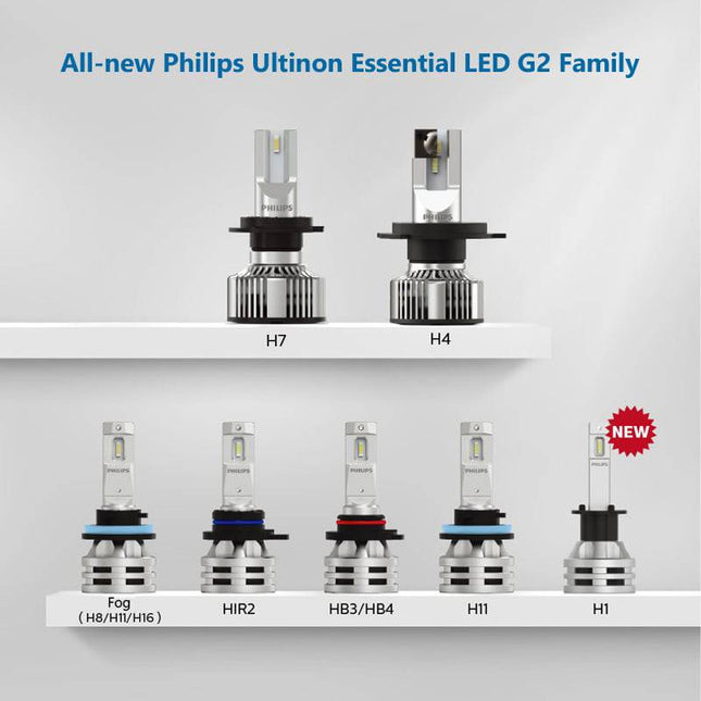 Philips Philips H4 Ultinon LED 6500K Koplampen Dimlicht 12 - 24v Wit (set) NORGOS 2