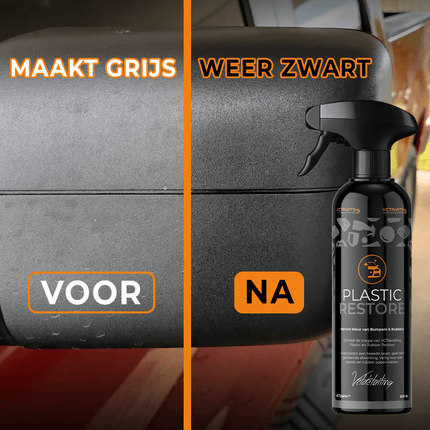 Plastic/Rubber Restore Premium Bumper en Rubber Kleurherstel 500ML Beschermd Langdurig - VCTparts.nl