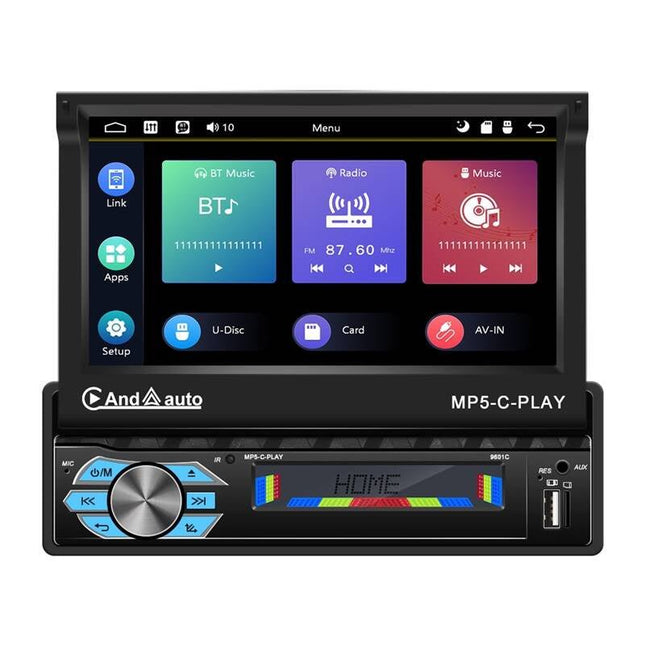 Podofo Podofo A3012 9.0 - inch Auto Scherm Uitklapbare Radio met CarPlay en Android Auto – Bluetooth GPS WiFi en USB INNPRO 2