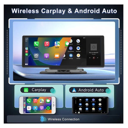 Podofo Podofo A3073 9.3 - inch Auto Scherm met CarPlay en Android Auto – Inclusief Voor - en Achtercamera Dashcam INNPRO 7