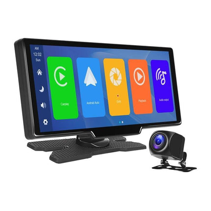 Podofo Podofo A3179 9.3 - inch Auto Scherm met CarPlay en Android Auto – Inclusief Voor - en Achtercamera Dashcam INNPRO 2