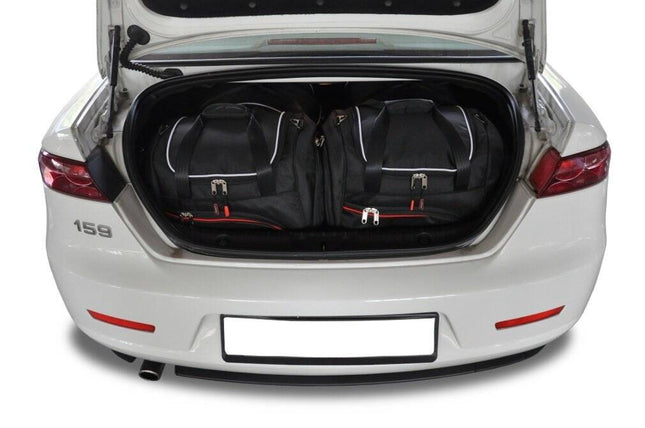 Kjust Reistassenset voor Alfa Romeo 159 Sedan 2006-2012 - Set van 4 Tassen met 2 Roltassen en 2 Sporttassen