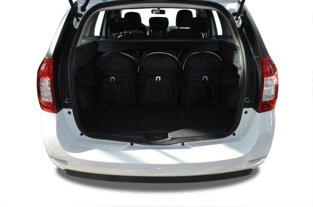 Kjust Reistassenset voor Dacia Logan van 2008-2013 - Set van 5 Tassen met 3 Roltassen en 2 Sporttassen