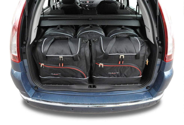 Kjust Reistassenset voor Citroen C4 Grand Picasso 2006-2014 - Set van 5 Tassen met 3 Roltassen en 2 Sporttassen
