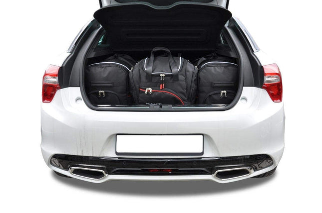 Kjust Reistassenset voor Citroen DS5 2011-2015 - Set van 4 Tassen met 2 Roltassen en 2 Sporttassen