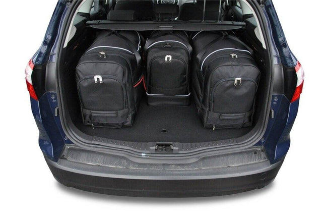 Kjust Reistassenset voor Ford Focus Wagon 2011-2018 - Set van 4 Tassen met 2 Roltassen en 2 Sporttassen
