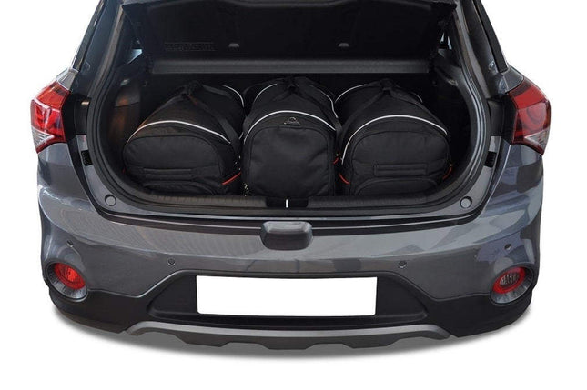 Kjust Reistassenset voor Hyundai i20 5-deurs 2015-2020 - Set van 3 Tassen met 2 Roltassen en 1 Sporttas
