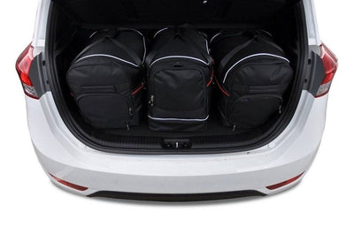 Kjust Reistassenset voor Hyundai iX20 2011-2019 - Set van 3 Tassen met 2 Roltassen en 1 Sporttas
