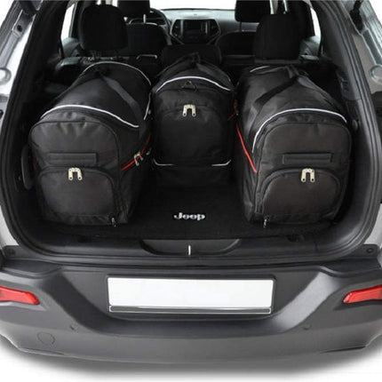 Kjust Reistassenset voor Jeep Cherokee 2013-2020 - Set van 4 Tassen met 2 Roltassen en 2 Sporttassen