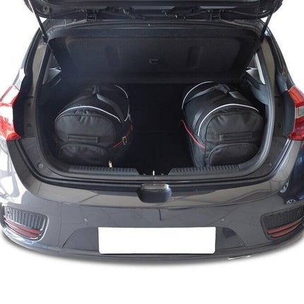 Kjust Reistassenset voor Kia Ceed 5-deurs 2012-2018 - Set van 4 Tassen met 2 Roltassen 1 Sporttas en 1 Vliegtuigtas