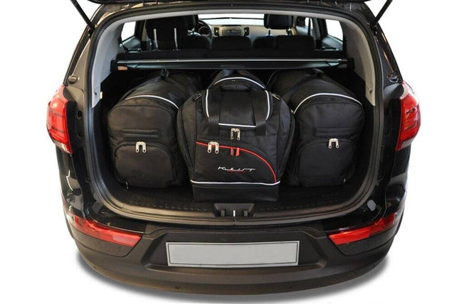 Kjust Reistassenset voor Kia Sportage 5-deurs 2010-2016 - Set van 4 Tassen met 2 Roltassen en 2 Sporttassen