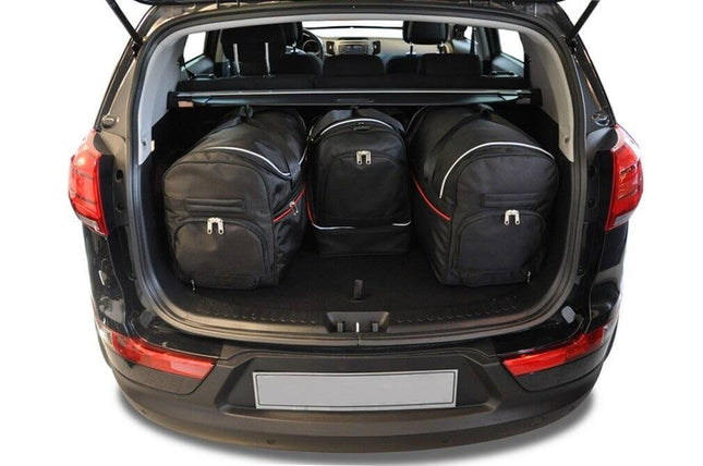 Kjust Reistassenset voor Kia Sportage 5-deurs 2010-2016 - Set van 4 Tassen met 2 Roltassen en 2 Sporttassen