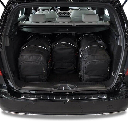 Kjust Reistassenset voor Mercedes Benz B-Klasse 2012-2019 - Set van 4 Tassen met 2 Roltassen 1 Sporttas en 1 Vliegtuigtas
