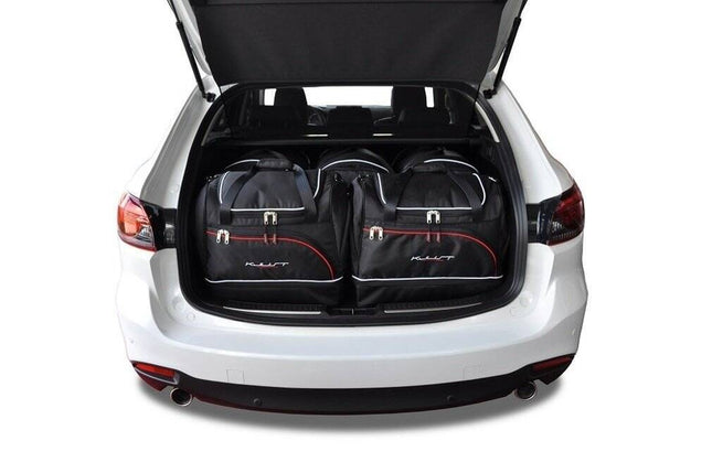 Kjust Reistassenset voor Mazda 6 Tourer 2013-2024 - Set van 5 Tassen met 3 Roltassen en 2 Sporttassen