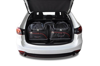 Kjust Reistassenset voor Mazda 6 Tourer 2013-2024 - Set van 5 Tassen met 3 Roltassen en 2 Sporttassen