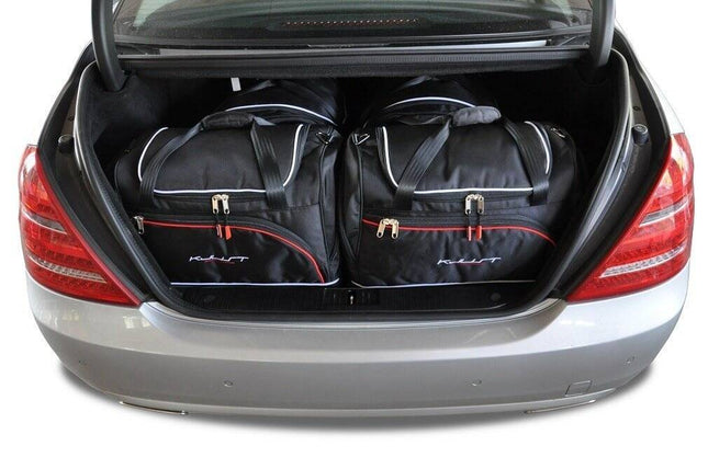 Kjust Reistassenset voor Mercedes Benz S-Klasse 2005-2013 - Set van 4 Tassen met 2 Roltassen en 2 Sporttassen
