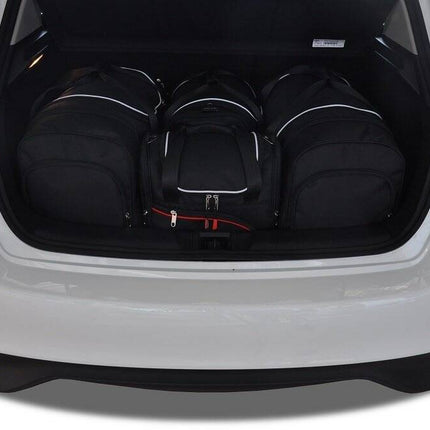 Kjust Reistassenset voor Nissan Pulsar 5-deurs vanaf 2014 - Set van 4 Tassen met 2 Roltassen 1 Sporttas en 1 Vliegtuigtas